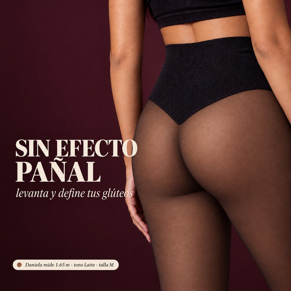 Medias térmicas que levantan glúteos sin efecto pañal
